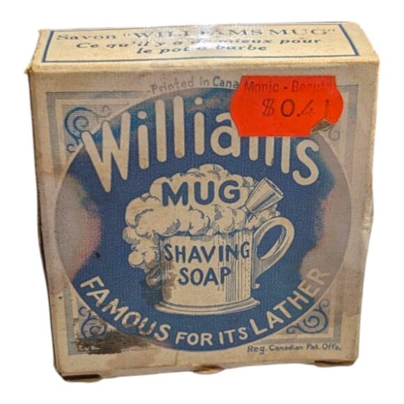 Vintage Williams Mug Shave Soap 42g 1.5 oz Water Damaged See Photos - Picture 4 of 6